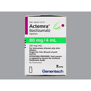 Actemra 80 mg / 4 mL Injection ( Tocilizumab ) Vial for IV infusion
